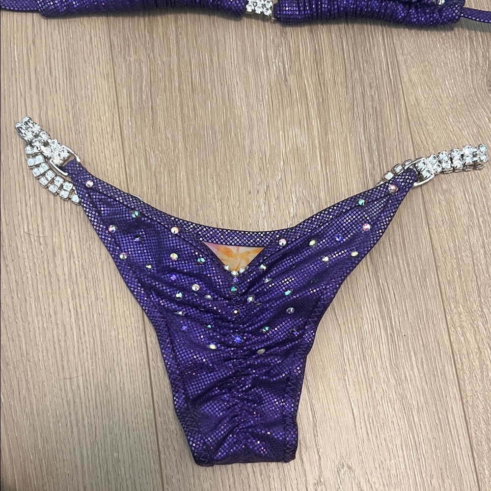 Purple Rhinestone Bikini Set - image 4